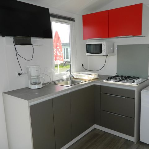 Stacaravan 4/6 personen - Comfort - 25 tot - 36 m² - 2 slaapkamers - Terras