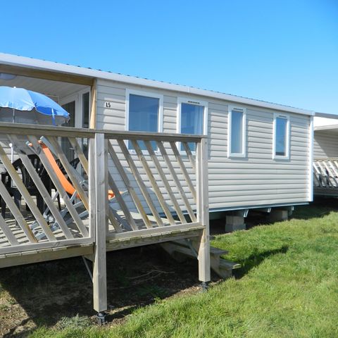 Stacaravan 6 personen - Comfort-stacaravan van 28 tot 31 m² (3 slaapkamers) + terras, voor 6/8 personen