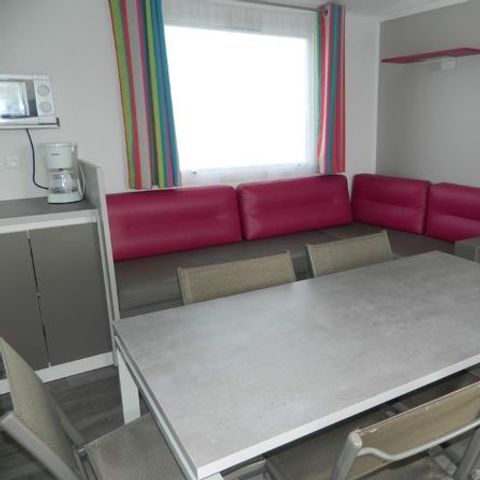 Stacaravan 8 personen - 28 tot - 35 m² - 3 slaapkamers - Terras met uitzicht op zee - Voor - 6 tot
