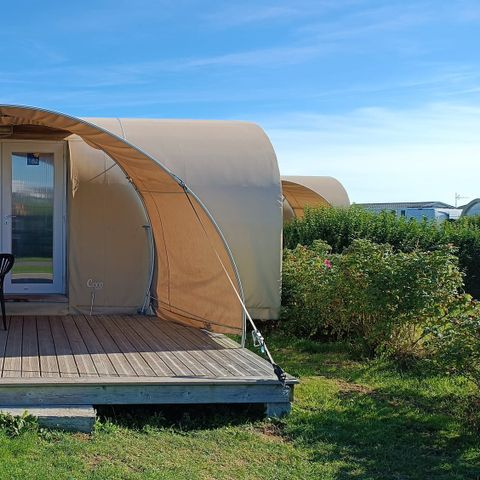 Bungalowtent 4 personen - CocoSweet 16 m² (2 slaapkamers) + terras, 4 personen