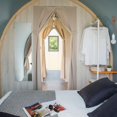Bungalowtent 4 personen - CocoSweet 16 m² (2 slaapkamers) + terras, 4 personen