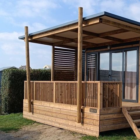 Chalet 4 personen - Premium-chalet met zeezicht, 20 m² (1 slaapkamer) + terras, 2/4 personen