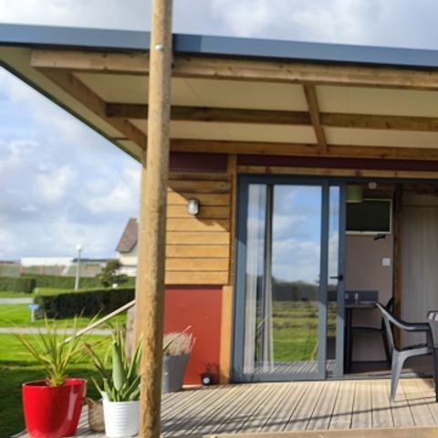 Chalet 4 personen - Premium-chalet met zeezicht, 20 m² (1 slaapkamer) + terras, 2/4 personen