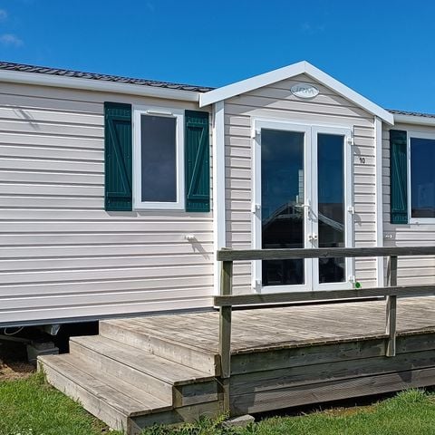 Stacaravan 6 personen - Standaard stacaravan van 32 m² (2 slaapkamers) + terras, voor 4/6 personen