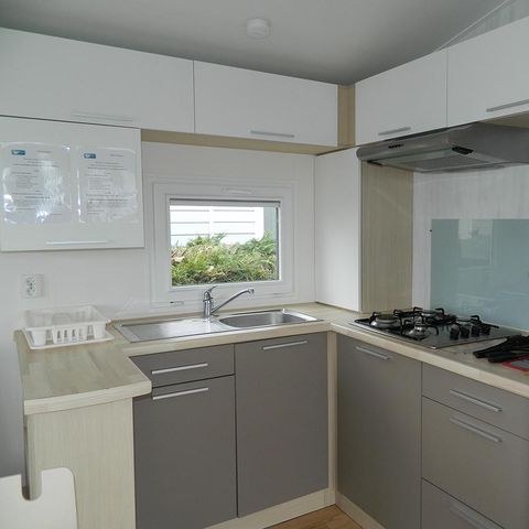 Stacaravan 4/6 personen - Standaard van 32 m² - 2 slaapkamers - Terras - Voor