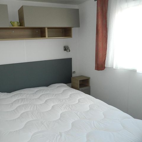 Stacaravan 6 personen - Premium stacaravan 40 m² (3 slaapkamers) + terras – uitzicht op zee, 6 personen
