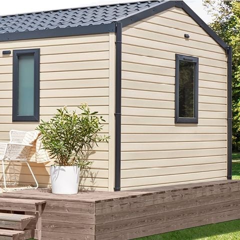 Stacaravan 6 personen - Premium stacaravan 33 m² (2 slaapkamers) + terras, 4/6 personen