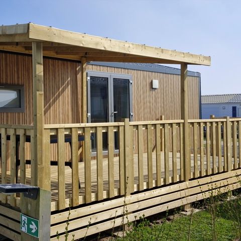 Stacaravan 6 personen - Premium stacaravan 33 m² (2 slaapkamers) + terras, 4/6 personen