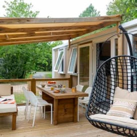Stacaravan 5 personen - Cottage Roselière 6p 3ch 2SdB Premium