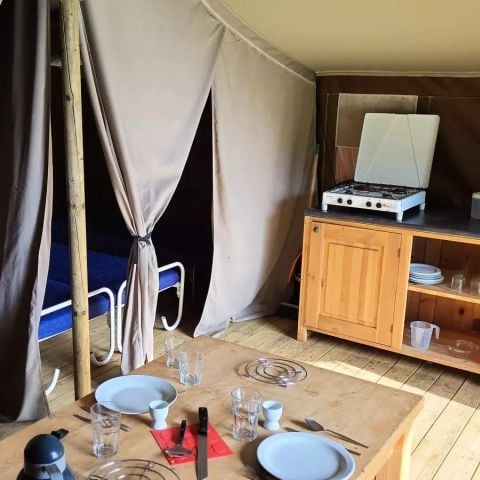 Safaritent 5 personen - Lodge 3 kamers 5 personen zonder sanitair