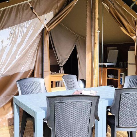 Safaritent 5 personen - Lodge 3 kamers 5 personen zonder sanitair