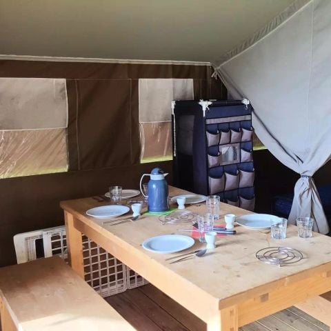 Safaritent 5 personen - Lodge 3 kamers 5 personen zonder sanitair