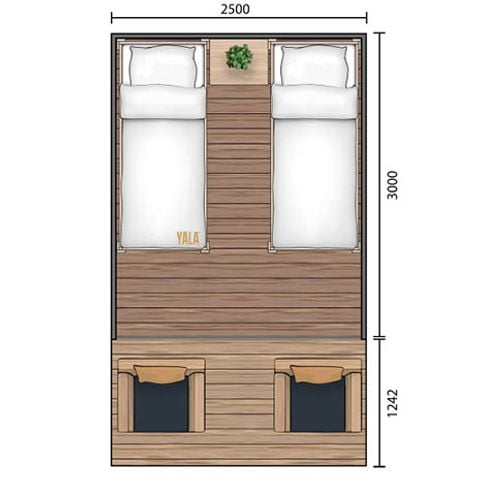 Safaritent 2 personen - Safari Tent I 2 pax 