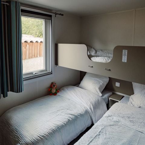 Stacaravan 5 personen - Cottage Confort 27m², 5pl-2ch