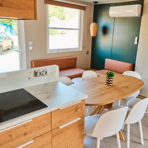 Stacaravan 10 personen - Sunêlia Luxe Cigogne 72m², 10pl-5ch