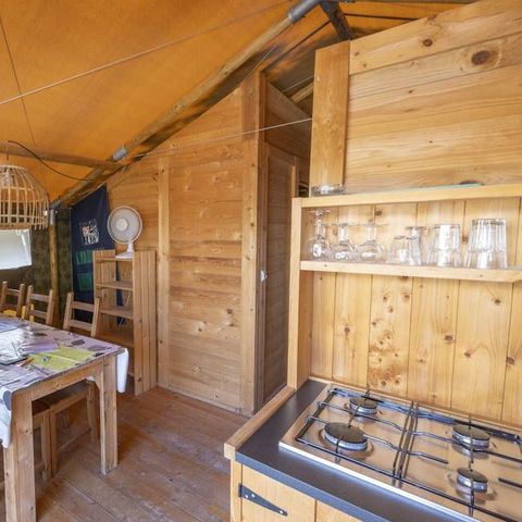 Safaritent 6 personen - Safaritent Sunset + sanitair (6P)
