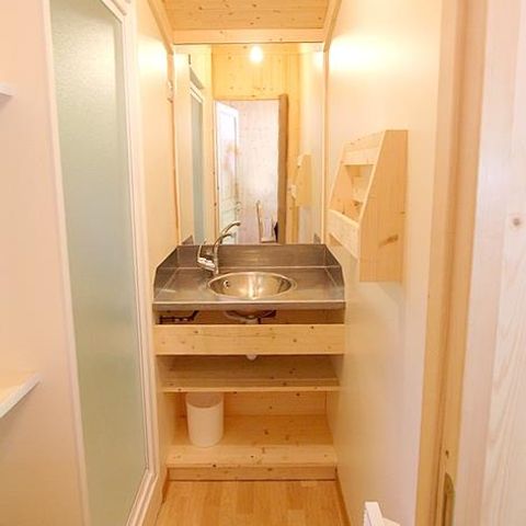 Chalet 4 personen - Bois Confort 24m² 2 kamers + overdekt terras + TV 4 pers
