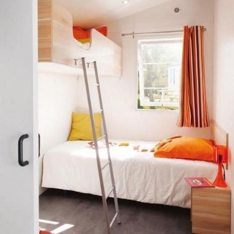Stacaravan 4 personen - PMR Confort 27m² 2 kamers + TV + terras