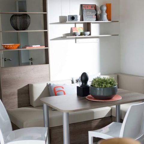 Stacaravan 6 personen - Vrije tijd 3 slaapkamers - TV