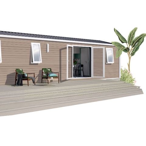Stacaravan 8 personen -  Confort 3 slaapkamers 2badkamers 39m² (39m²)