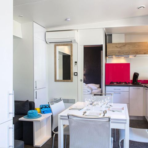 Stacaravan 4 personen - VIP Cottage 3 kamers 4 personen Airconditioning + TV