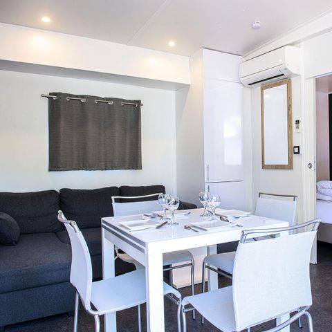 Stacaravan 6 personen - VIP Cottage 4 kamers 6 personen Airconditioning + TV