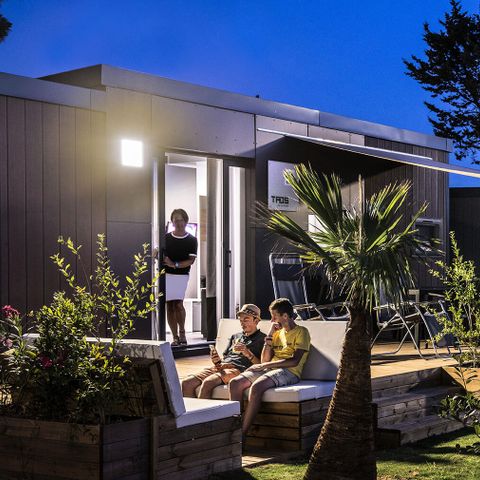 Stacaravan 6 personen - VIP Cottage 4 kamers 6 personen Airconditioning + TV