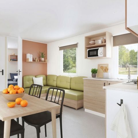 Stacaravan 6 personen - LEISURE - 3 slaapkamers - TV