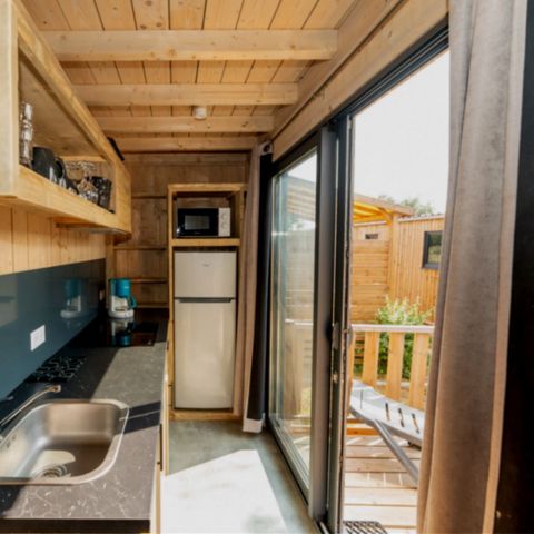 Stacaravan 6 personen - Cottage Premium 3 slaapkamers 6 pers. uitzicht op de wijngaard