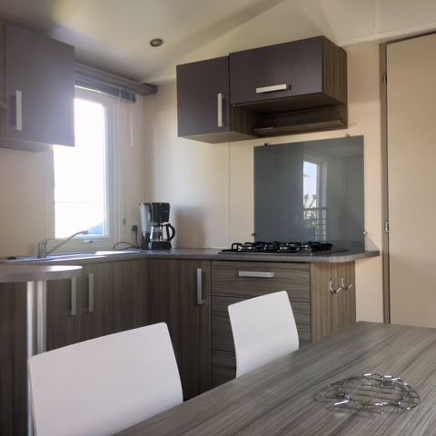 Stacaravan 4 personen - Loisir Confort 2bed. 4pers. - 25m2 Terras met parasol - SAM