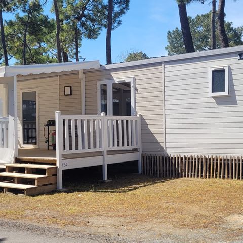 Stacaravan 4 personen - Sunêlia Prestige 2 slaapkamers 4 pers - 34 m2 - Overdekt terras - SAM