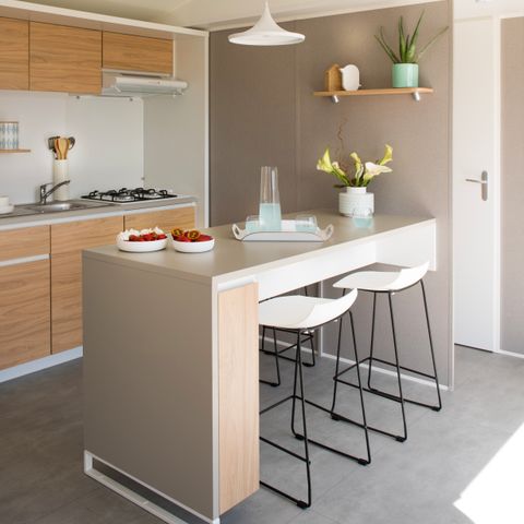 Stacaravan 4 personen -  COTTAGE CONFORT 2bed / 4p - 30m² - Overdekt terras - DIM