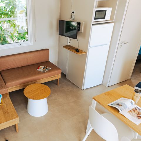 Stacaravan 6 personen - COTTAGE CONFORT 3bed / 6p - 35m² - Terras met parasol - DIM