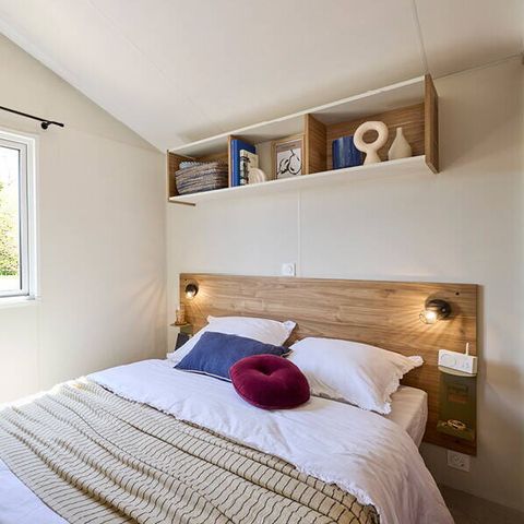 Stacaravan 6 personen - Mobile-home | Comfort | 3 Slaapkamers | 6 Pers. | Verhoogd terras | 1 Badkamer | Air-con.