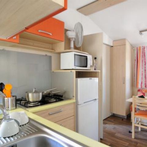 Stacaravan 4 personen - Comfort | 2 Slaapkamers | 4 Pers | Overdekt Terras | Airconditioning