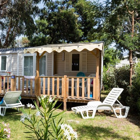 Stacaravan 6 personen - Mobile-home | Comfort | 3 Slaapkamers | 6 Pers. | Verhoogd terras | Airconditioning