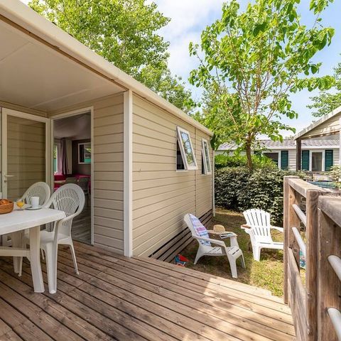 Stacaravan 4 personen - Mobile-home | Premium | 2 slaapkamers | 4 pers. | Enkel terras | Airconditioning