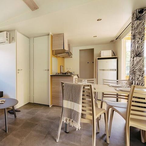 Stacaravan 4 personen - Mobile-home | Premium | 2 slaapkamers | 4 pers. | Enkel terras | Airconditioning