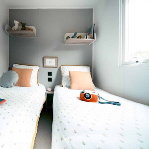 Stacaravan 6 personen - Mobile-home | Comfort | 2 Slaapkamers | 4/6 Pers. | Single terras | Air-con.