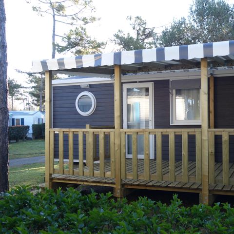 Stacaravan 5 personen - CAMPING ACAPULCO MH 2 kamers Comfort 26m² + Overdekt terras 26m² 4/5 pers