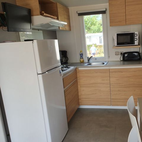 Stacaravan 5 personen - CAMPING ACAPULCO MH 2 kamers Comfort 26m² + Overdekt terras 26m² 4/5 pers