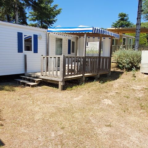Stacaravan 4 personen - CAMPING ACAPULCO/ MH 2 kamers Standaard (+12jaar) Overdekt terras 21-25m² 4 pers