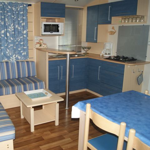 Stacaravan 4 personen - BUDGET 2 slaapkamers 27m² (27m²)