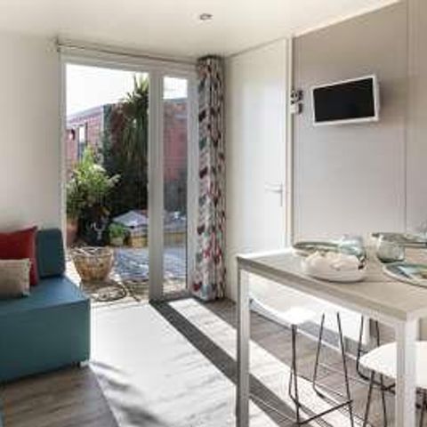 Stacaravan 4 personen - VIP 2 kamers 33m² - Pack-Vip inbegrepen (beddengoed, tv, wifi...)