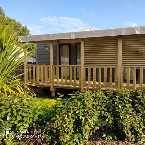Stacaravan 4 personen - VIP 2 kamers 33m² - Pack-Vip inbegrepen (beddengoed, tv, wifi...)