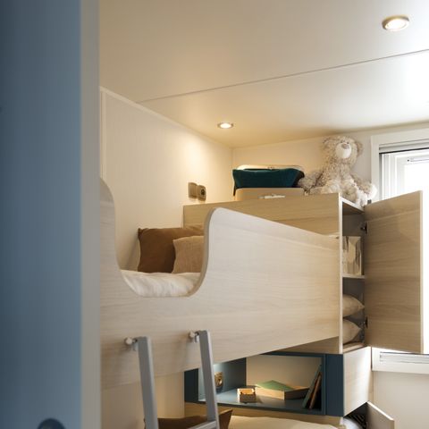 Stacaravan 6 personen - VIP 3 kamers 38m² - Pack-Vip inbegrepen (linnen, tv, wifi...)