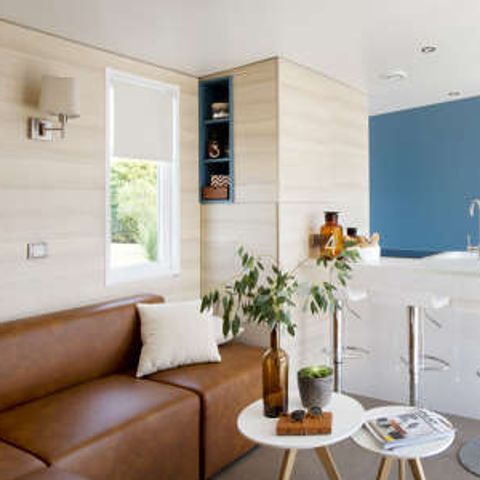 Stacaravan 6 personen - VIP 3 kamers 38m² - Pack-Vip inbegrepen (linnen, tv, wifi...)