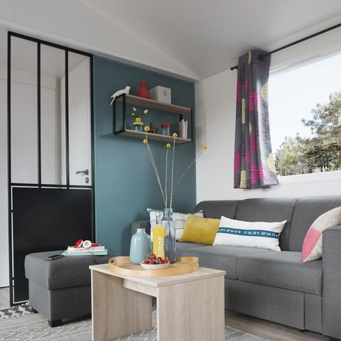 Bungalow 6 personen - Bungalow Kastanje 32 m² met houten terras