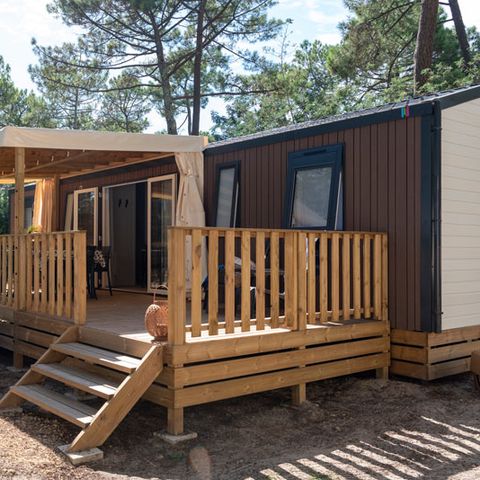 Stacaravan 8 personen - 8p - Cottage Tribu CONFORT met airconditioning