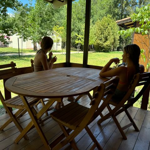 Chalet 4 personen - Houten chalet 4 slaapplaatsen (2 slaapkamers)